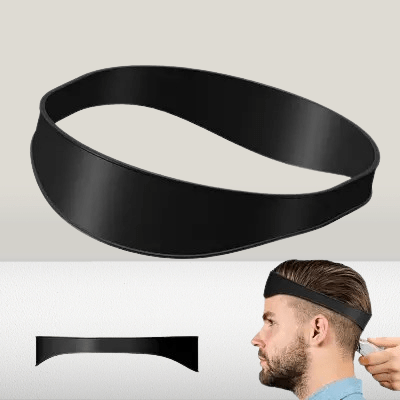 Coiffure Bandeau - HaircutsHeadband™ - Noir - Mon Espace Rasage