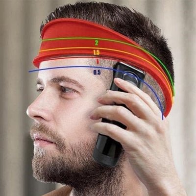 Coiffure Bandeau - HaircutsHeadband™ - Rouge - Mon Espace Rasage