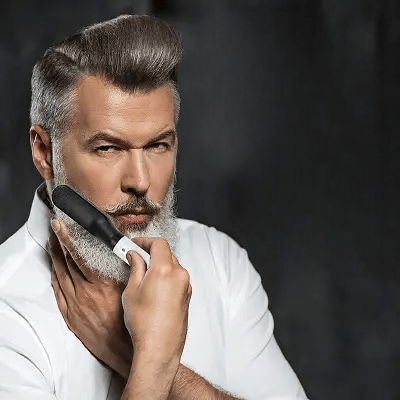 Peigne Chauffant - HotCombStraightener™ - Blanc - Mon Espace Rasage