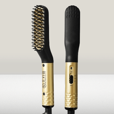 Peigne Chauffant - HotCombStraightener™ - Doré - Mon Espace Rasage