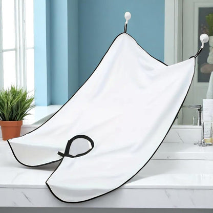 Tablier Bavoir - GroomingWallCape™ - Blanc - Mon Espace Rasage