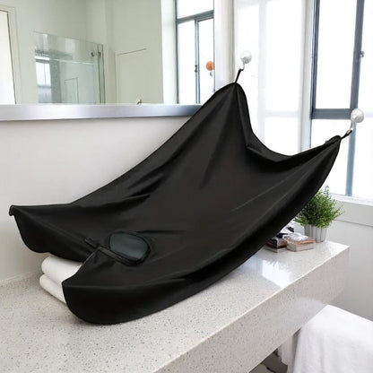Tablier Bavoir - GroomingWallCape™ - Noir - Mon Espace Rasage