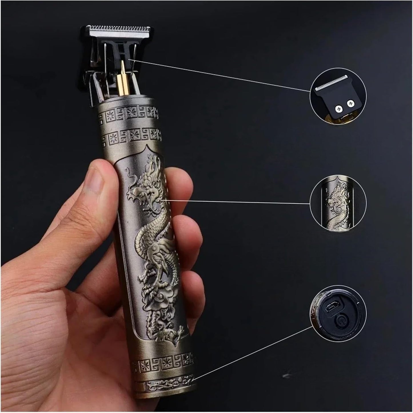 Tondeuse à Cheveux - TrimProGroomer™ - Argenté - Mon Espace Rasage